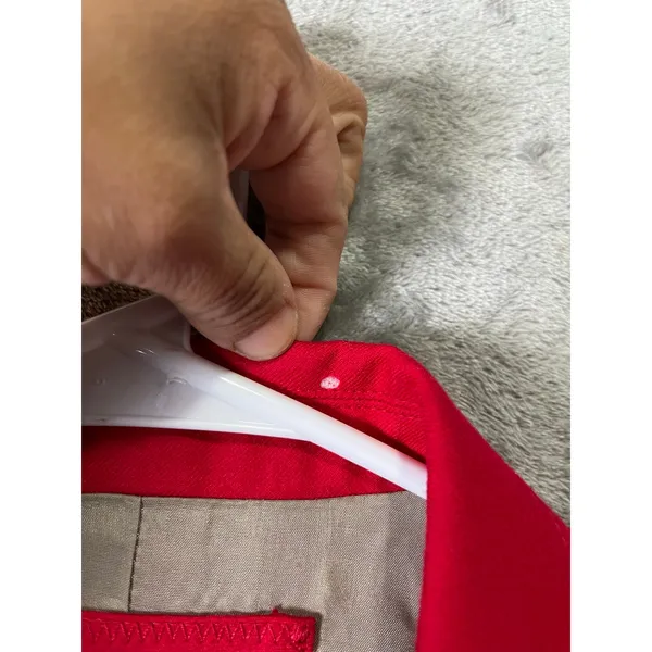 J.Crew Schoolboy Red Wool Blend Blazer Gold Button Preppy Academia Career 2 Tall - Image 5
