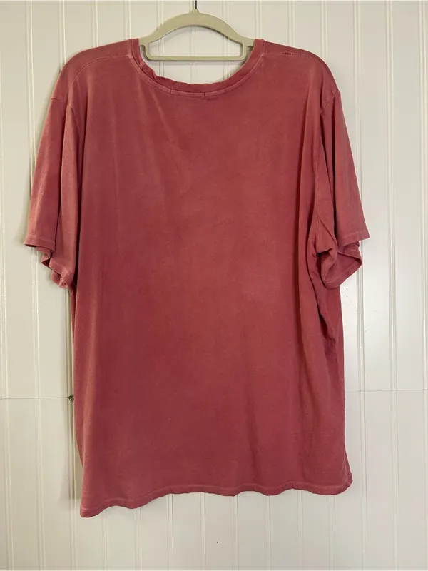 Marine Layer Pink Short-Sleeve Pocket Tee Size Large - Image 5