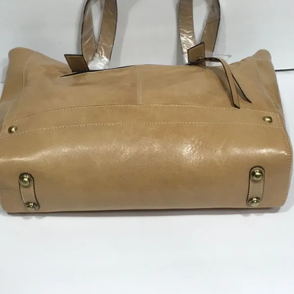 Firenze Bella leather bag. NWT Tan - Image 6