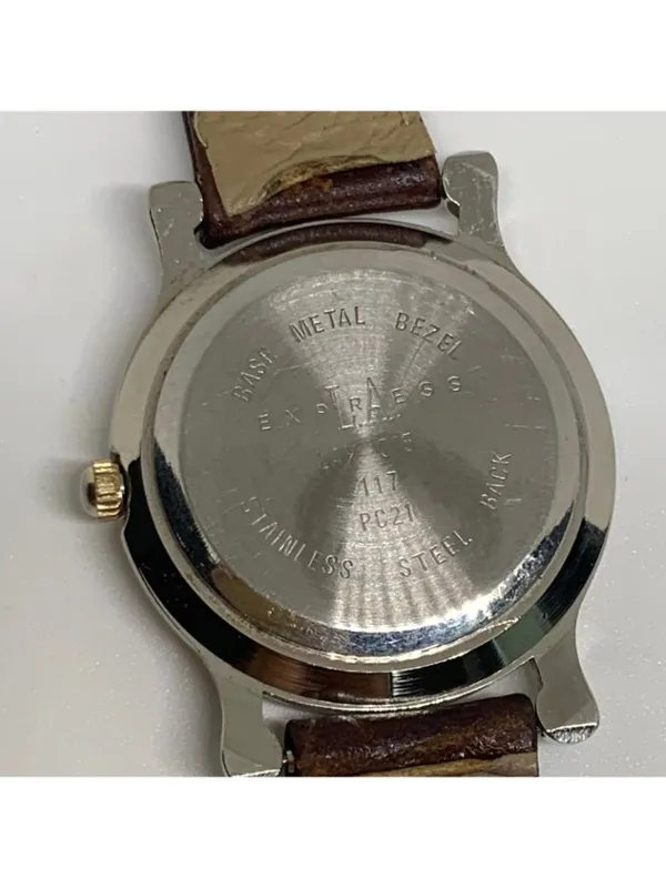 Vintage La express women’s silver gold tone watch 29mm quartz analog running - Image 6