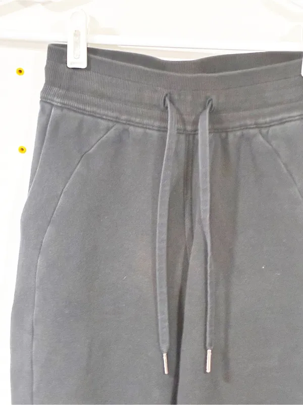 Lululemon Scuba Jogger Sweatpants Black Womens Size 0 Fleece Drawstring - Image 2