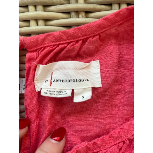 Anthropologie The Somerset‎ Romper Linen Edition small boho vacation festival - Image 7