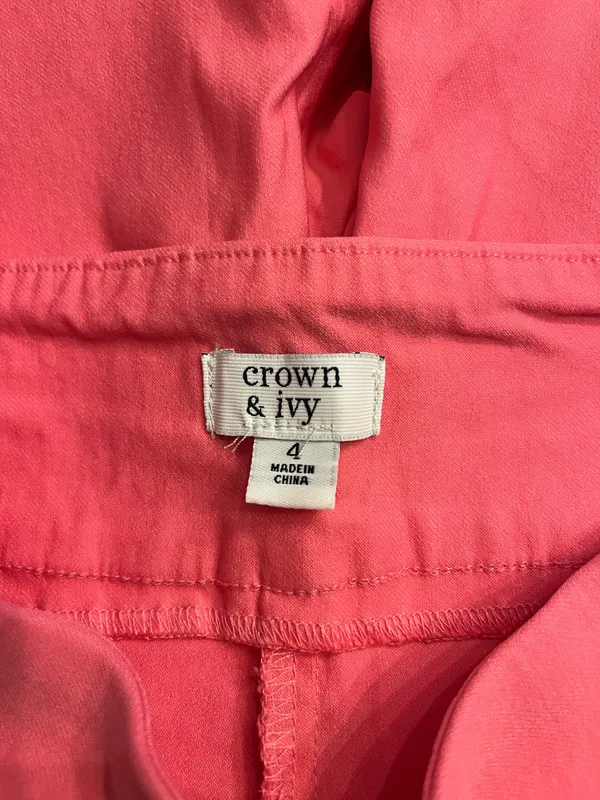 crown & ivy Pink Women’sPull-On Pants - Image 2