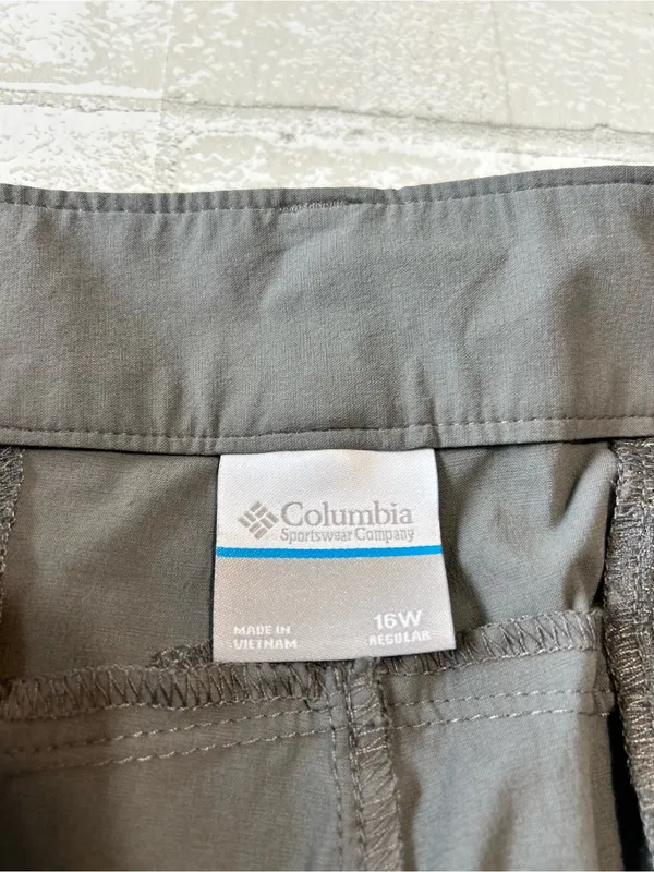Columbia Gray Women's Convertible Outdoor Hiking Pants Size 16W - Image 4