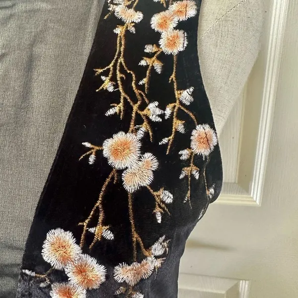 Sugar Lips Rebekah velvet sleeveless embroidered top - Image 3