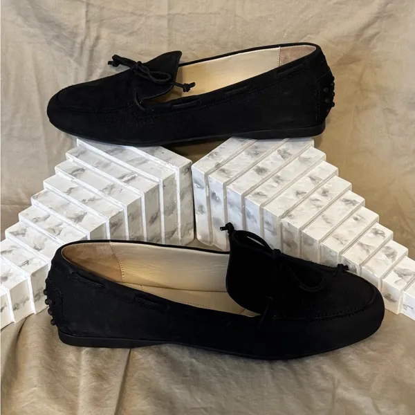 Amalfi by Rangoni Firenze made in Italy black suede woman’s bow flats size 7 NEW - Image 7