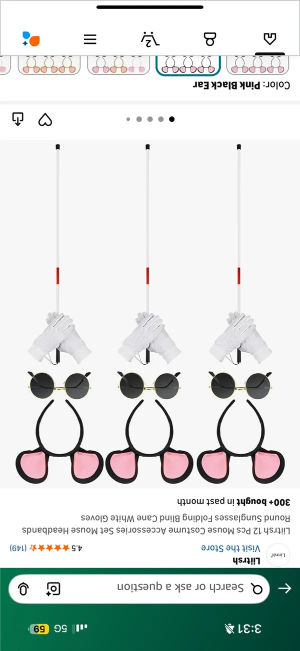 Three Blind Mice Costume Accessories Multiple Size undefined - Image 6