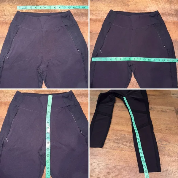 Athleta Highline Hybrid Ankle Pants Women's Activewear Black Leggings - Image 13