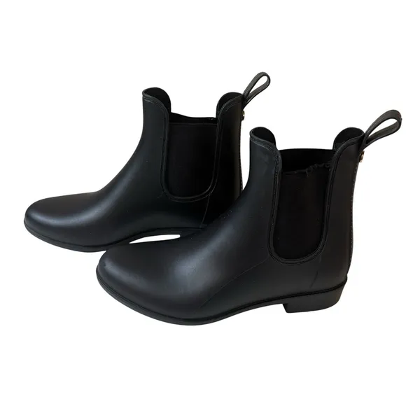 Sam Edelman Tinsley Rain Boots Matte Black Womens Size 5 Neutral Minimalist‎ - Image 4
