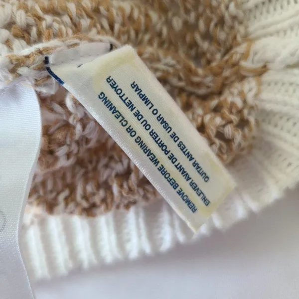 Tommy Hilfiger Knit‎ Crochet Striped Top Size XS - Image 7