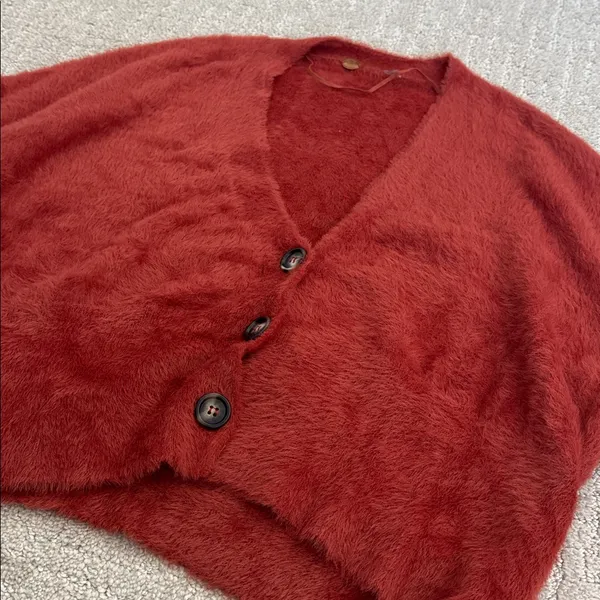 Free People So Soft Found My Friend cardi spiced brandy XS - Image 2