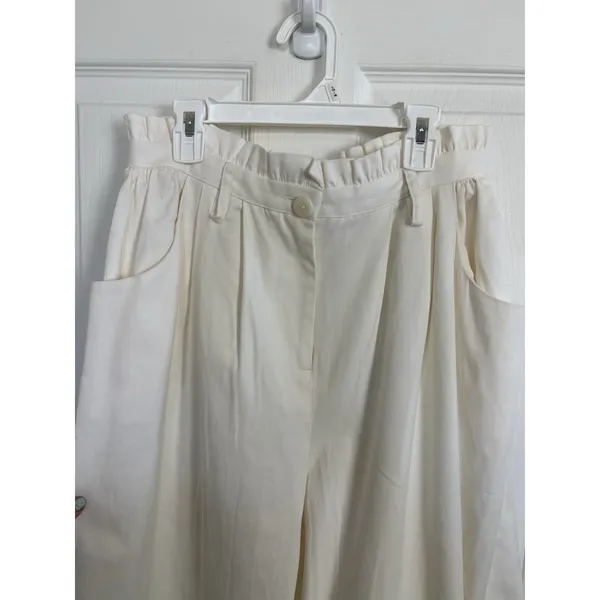 NWT Anthropologie Corey Lynn Carter Tapered Trousers Medium Pleated Wide Leg - Image 5