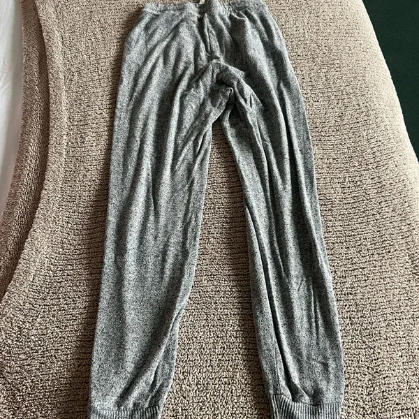 Hollister Gray Joggers with White Accents - Image 3
