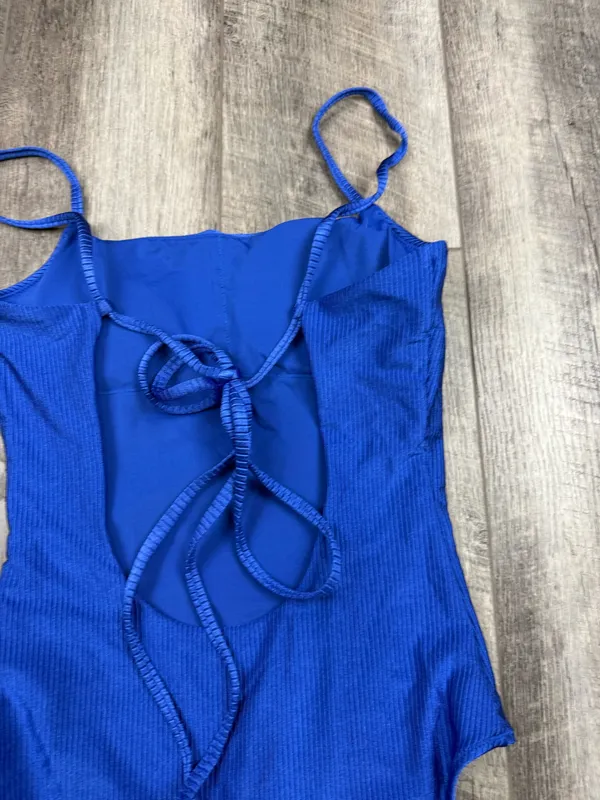 Aerie Blue Ribbed One Piece Swimsuit - Image 7