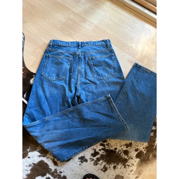 Reformation‎ Val 90s Mid Rise Straight Jeans In Pelican Size 30 - Image 8