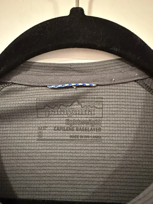 Patagonia capilene base layer‎ Long Sleeve Crew Neck Top gray small - Image 4