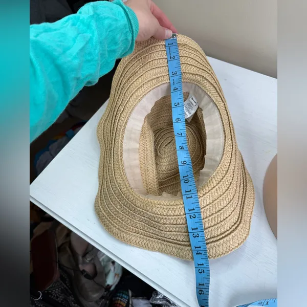 Madewell Packable Braided Straw Hat Summer Beach Travel Vacation Sz M/L - Image 9