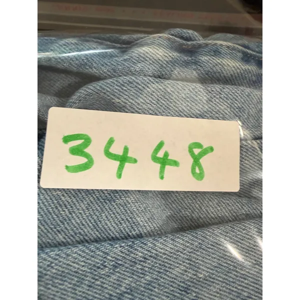 Good American High Rise Straight Leg Light Wash Blue Jeans GGHNF235T Size 15‎ - Image 7