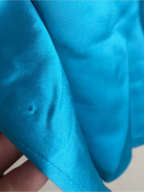 Retrofete Janessa Mini Dress Aqua Blue - Image 11