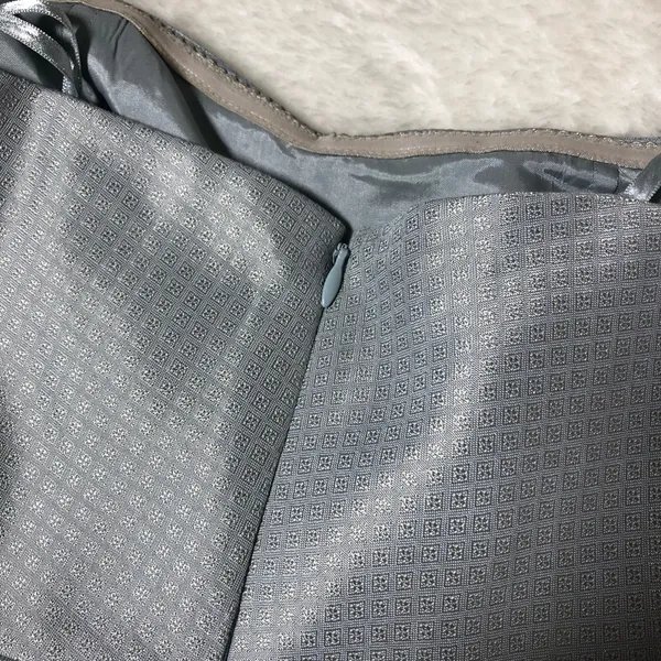 BCBG Max Azria Silver Gray Strapless Dress - Image 11