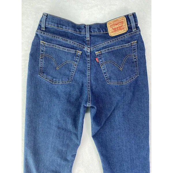 LEVI'S Womens's Classic 512 Slim‎ tapered medium jeans raw hem sz 10M - Image 11