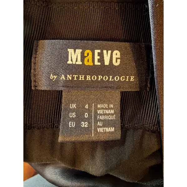 Maeve Plunge Vegan Leather Dress Women 0 Black Cowl Neck Mini Moto‎ Goth Sexy - Image 8