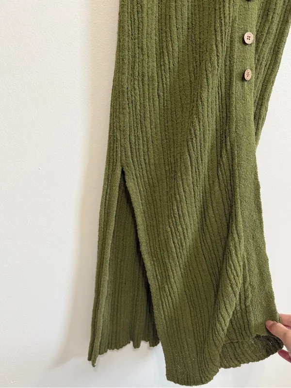 Free People Beach Riding Waves Knit Longline Cardigan Sweater Dress Size Medium - Image 6