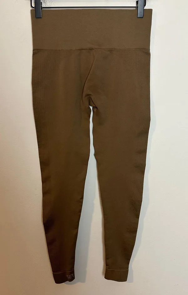 Set Active - Sculptflex Leggings Brown Athletic Gym Training Yoga Workout Pant - Image 4
