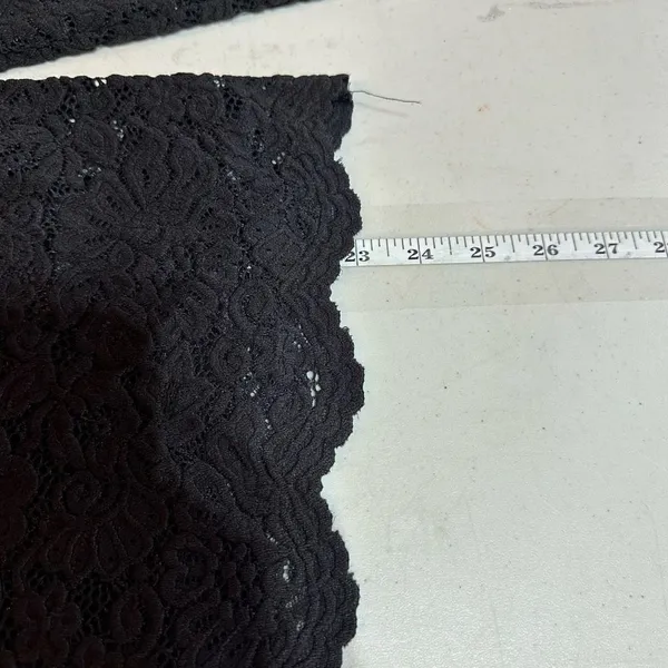 NWT Philosophy Women's Floral Lace Lined Long Sleeve Blouse Black‎ Size Small - Image 7