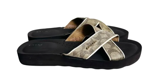  🔃Coach Signature Flip Flop Sandal Flat - Image 3