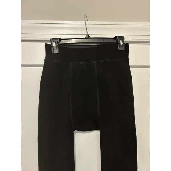 Women's Warm & Cozy Black Fleece lined Thermal Tights size Medium High Waist - Image 3