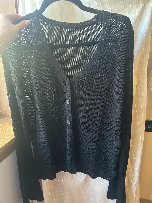 Light Cardigan Black Size L - Image 3