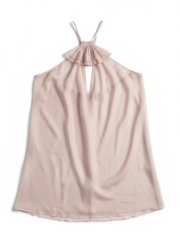 By Anthropologie Mermaid Mini Dress Blush Pink Small NWT‎ - Image 5