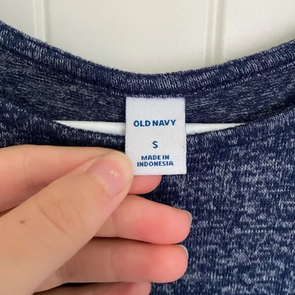 NWOT | Old Navy women’s blue soft‎ knit long sleeve dress — small - Image 4