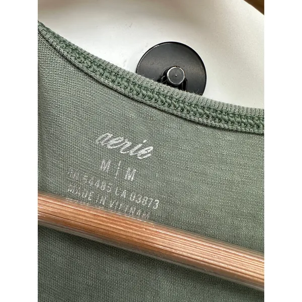 Aerie Womens Green Romper Jumpsuit Joggers Size M Pockets Summer Casual Lounge‎ - Image 6