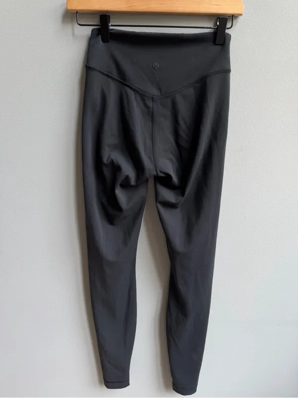 Lululemon Wunder Under SmoothCover High-Rise Tight 28" Black Size 4 Leggings - Image 5