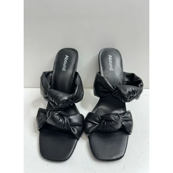 ABOUND Rainey Knotted Heeled Sandal‎ in Black Size 6 NWOT - Image 3