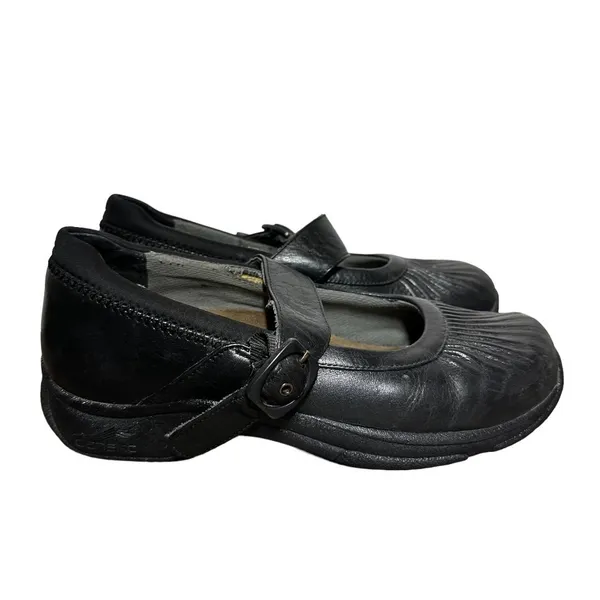 Dansko Kitty Mary Jane Shoes Leather Buckle Strap Slip Resistant Black 39 8.5 - Image 2