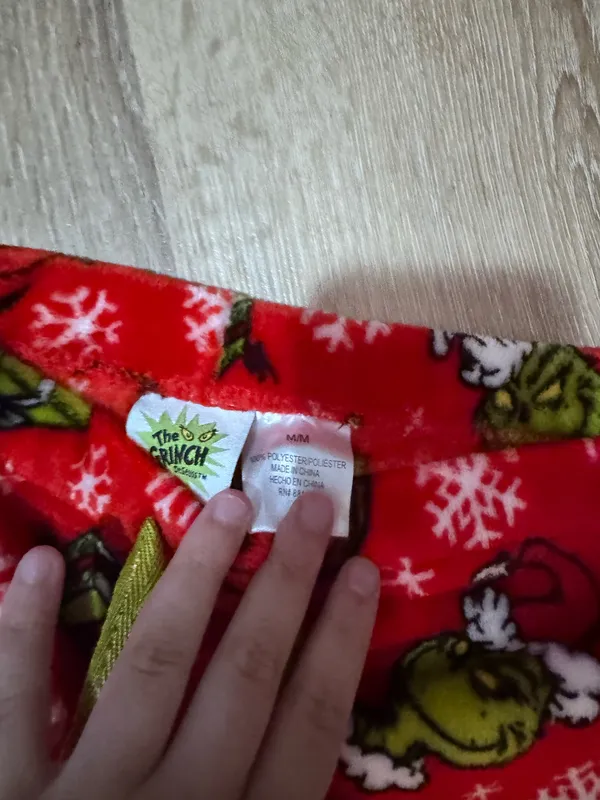 Grinch pajama pants Red Size M - Image 2