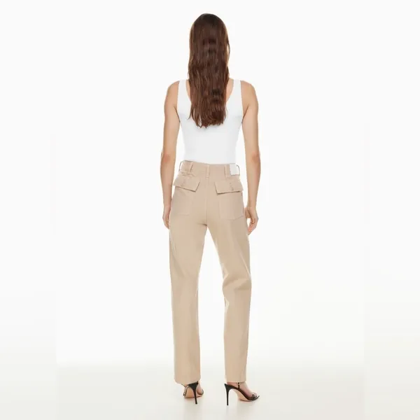 Aritzia DENIM FORUM The '90s Utility Hi-Rise‎ Loose Jean Humus Beige Size 29 - Image 3