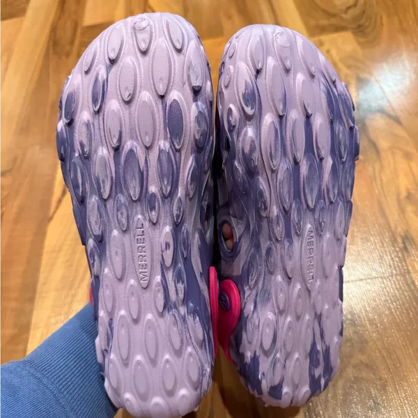 Merrell Kid's‎ Hydro Moc Sport Sandal purple waterproof size 7 new - Image 4