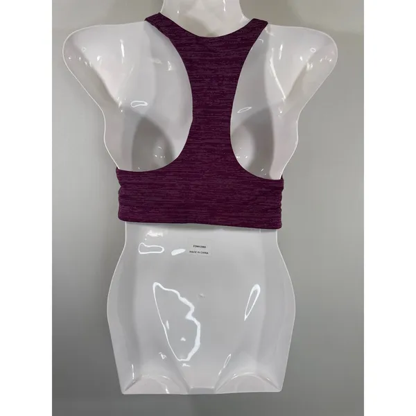 Outdoor Voices‎ Racerback Sports Bra Plum Purple Space Dye Women's XS Sporty - Image 5