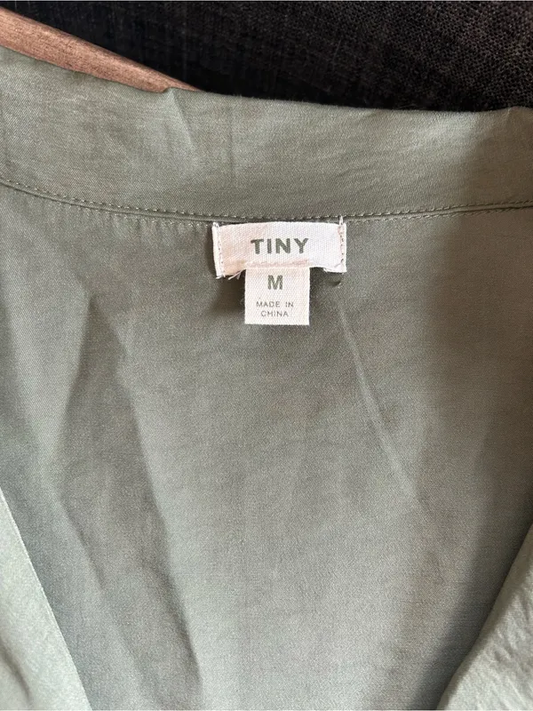 Anthropologie Tiny Heidi Green Jumpsuit M - Image 7