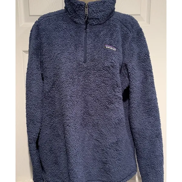 Patagonia Los Gatos 1/4 Zip Fleece Pullover Jacket Navy Blue 25890 Women Medium - Image 2