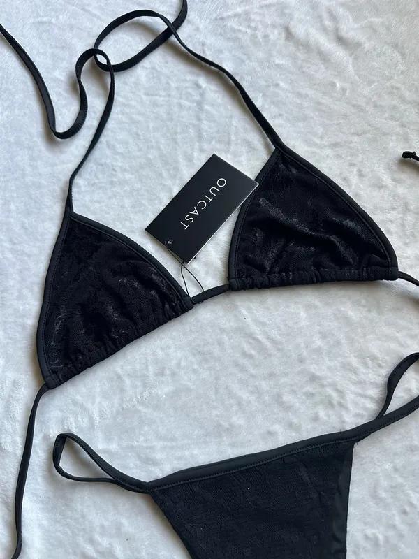 Outcast Clothing Lace Bralette and Thong Set - Image 3