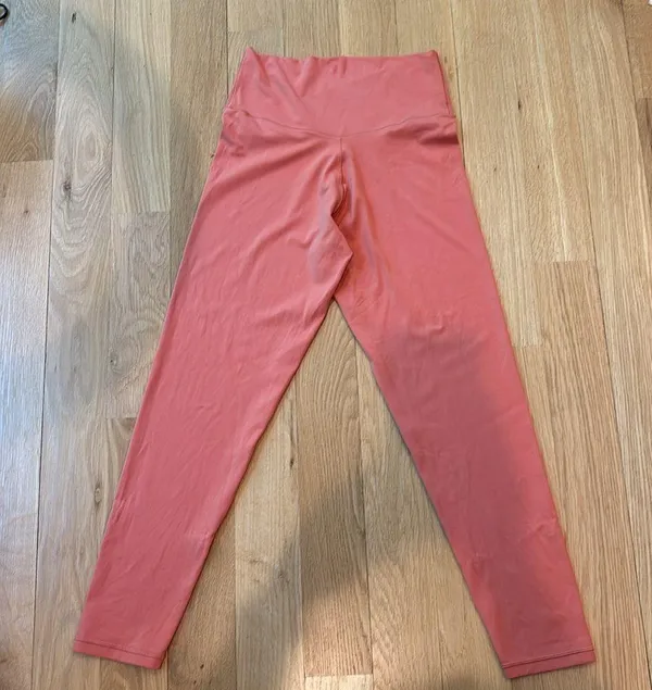 Aerie Leggings Real Me High Rise 7/8 Coral Size Large - Image 4