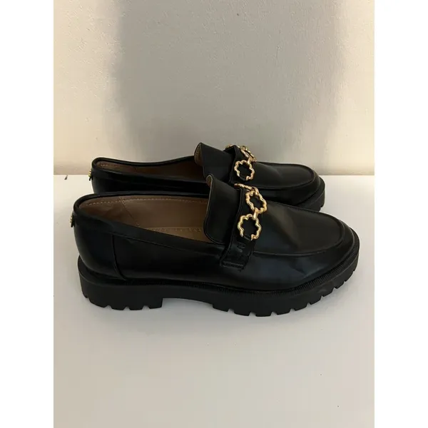 Sam‎ & Libby Chunky Remi Platform Loafer Gold Chain Y2K 90s Style Size 9.5 NEW - Image 4