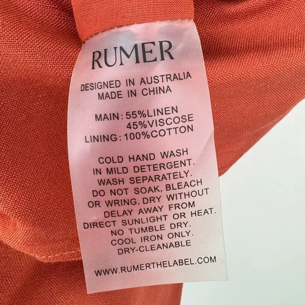 Revolve Rumer Roam Bandana‎ Maxi Linen Chocolate Brown Cutouts Dress Med NWT - Image 11