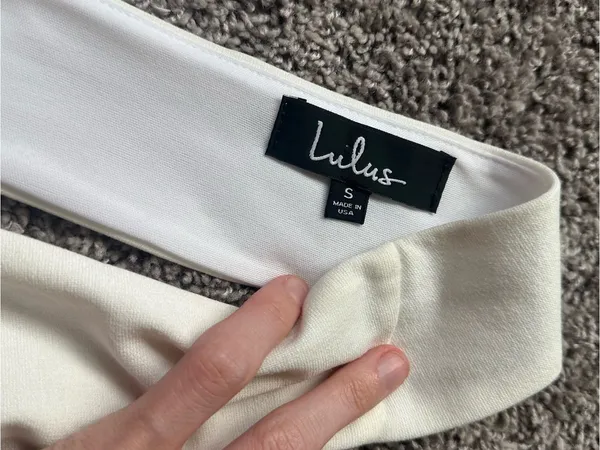 Lulu's Ivory V-Neck Fit & Flare Mini Dress - Image 3