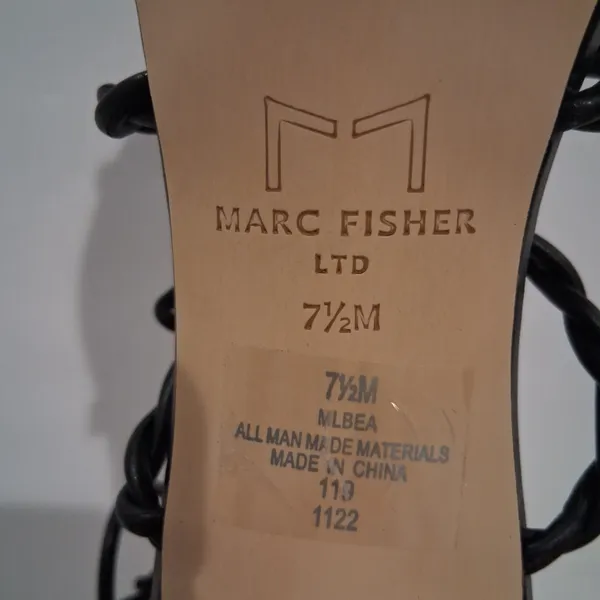 NEW Marc Fisher LTD Bea Twisted Lace-Up Stiletto Heel Sandals Black Size 7.5 - Image 5
